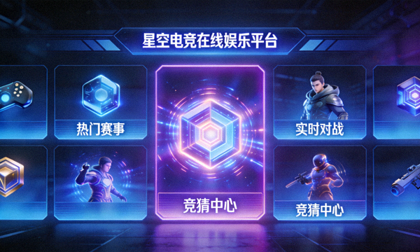星空电竞在线娱乐平台大厅界面，展示多种互动娱乐项目入口
